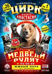 Билеты Шоу цирка-шапито «Анастасия»